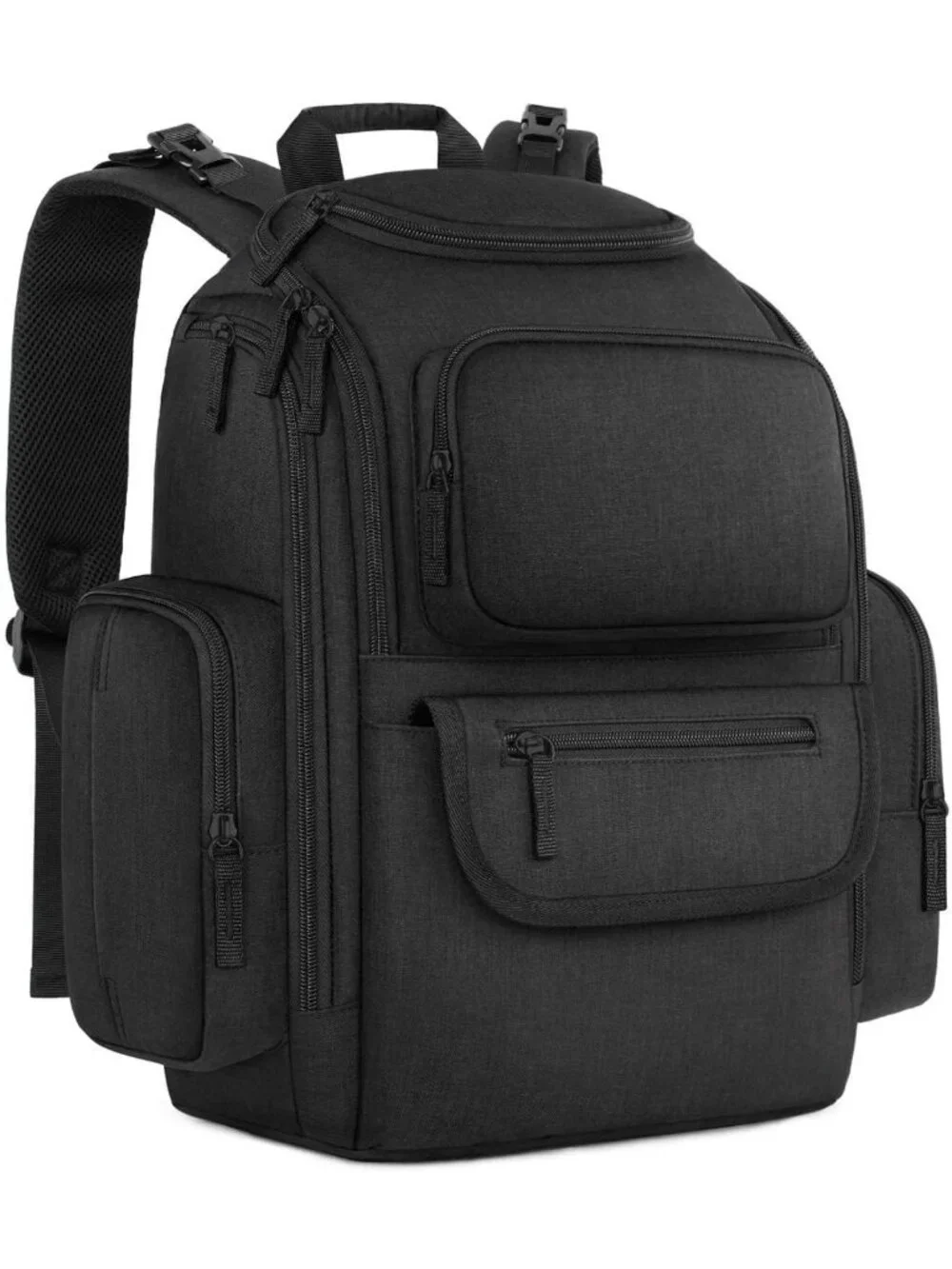 Stylish Water-Resistant Diaper Bag Backpack with Insulated Pockets & Stroller